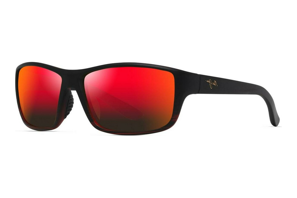 Maui Jim   Palakiko RM851-04 Hawaii Lava ™Red Stripe w/Black Fade