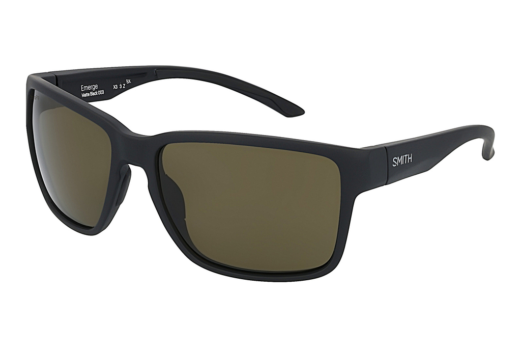 Smith   EMERGE 003/L7 GREEN POLARIZED CHROMAPOPMATTE BLACK