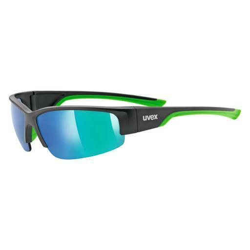 Lunettes de soleil UVEX SPORTS sportstyle 215 black mat green