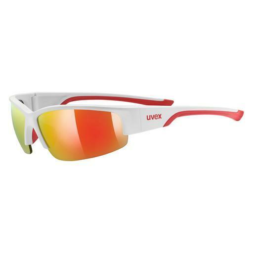 Lunettes de soleil UVEX SPORTS sportstyle 215 white mat red